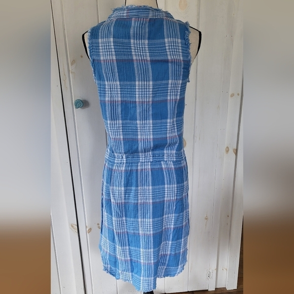 Hatley Gemma Storm Plaid Cotton Button-front Dress - Picture 5 of 9